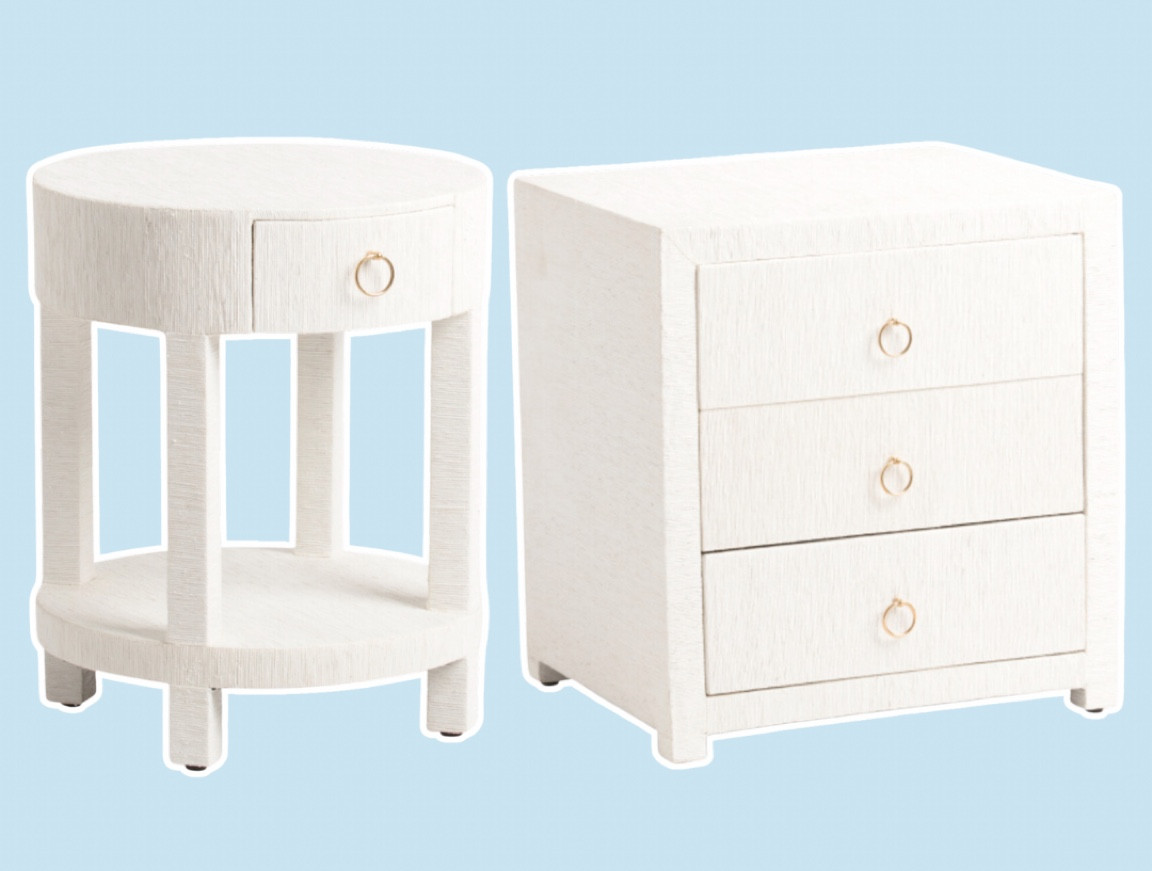 3 Drawer Raffia Side Table curated on LTK