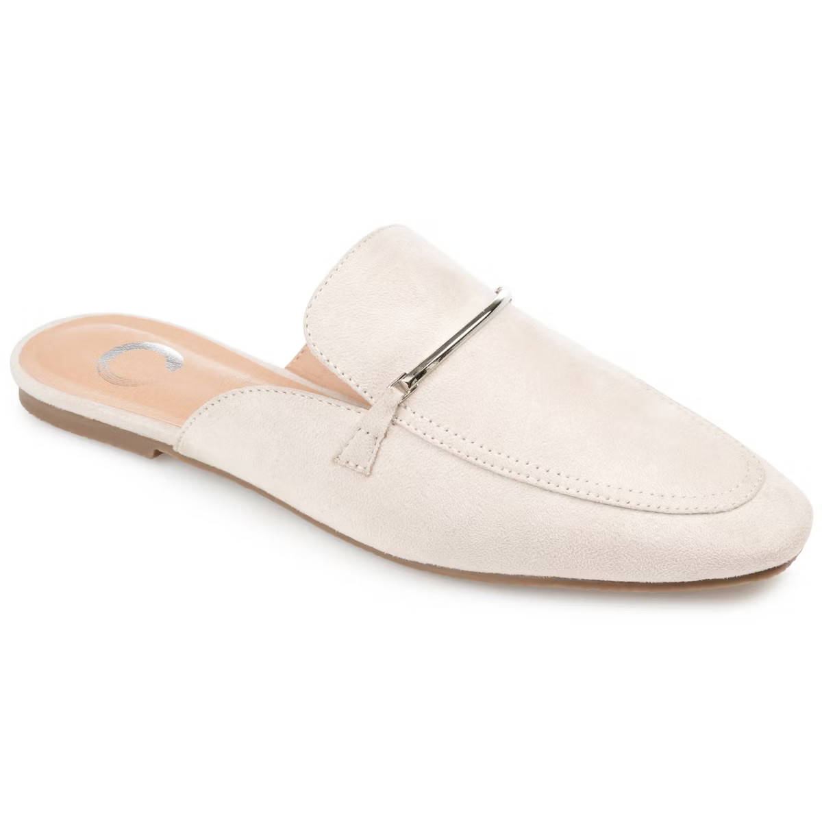 Journee Collection Womens Ameena Slip On Square Toe Mules Flats Beige 8 | Target