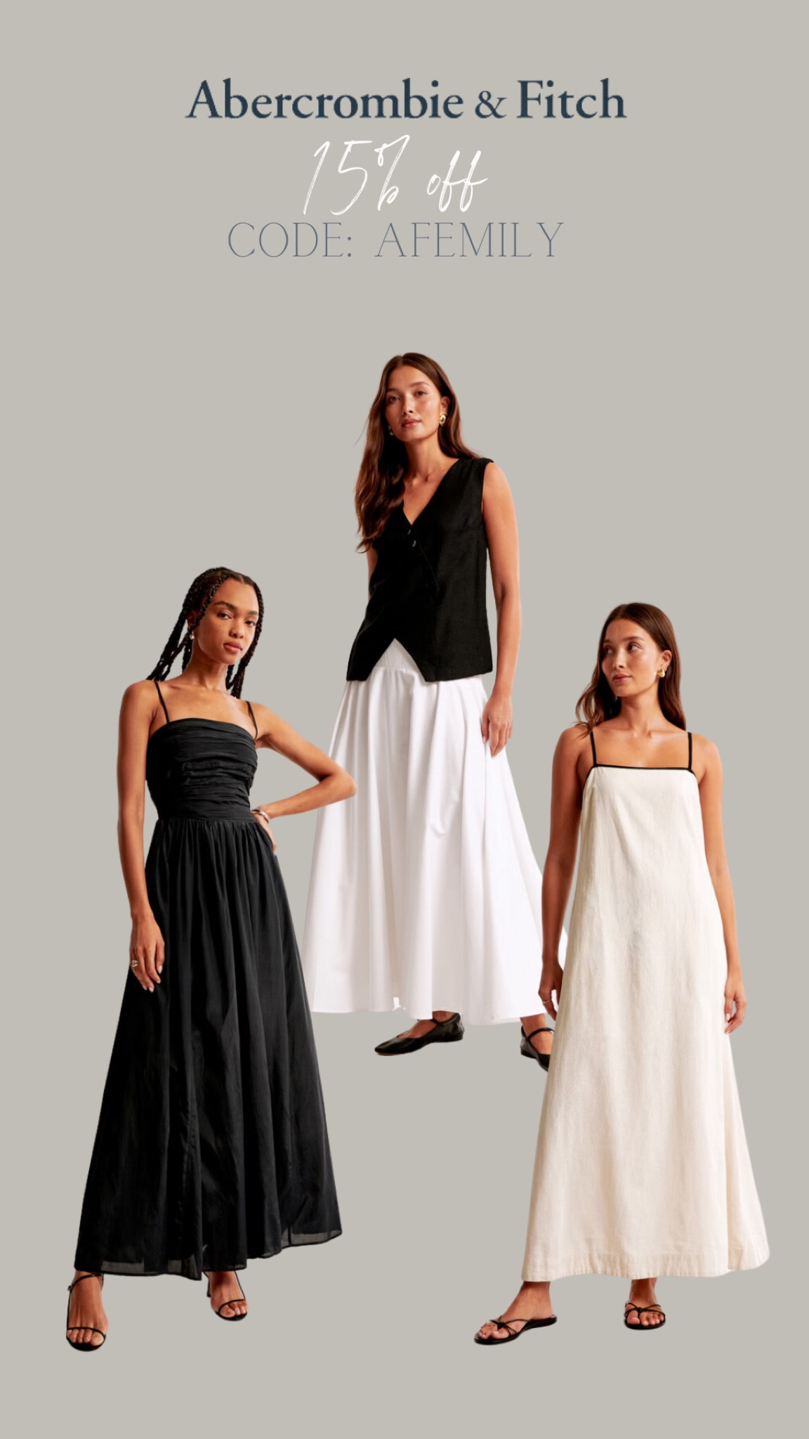 Abercrombie & Fitch edit 
25% off ALL jeans and 15% off everything else and then use my code: AFMEMILY for a further 15% off 
Valid: 23.08.24 - 26.08.24

#LTKsale #LTKeurope #LTKuk