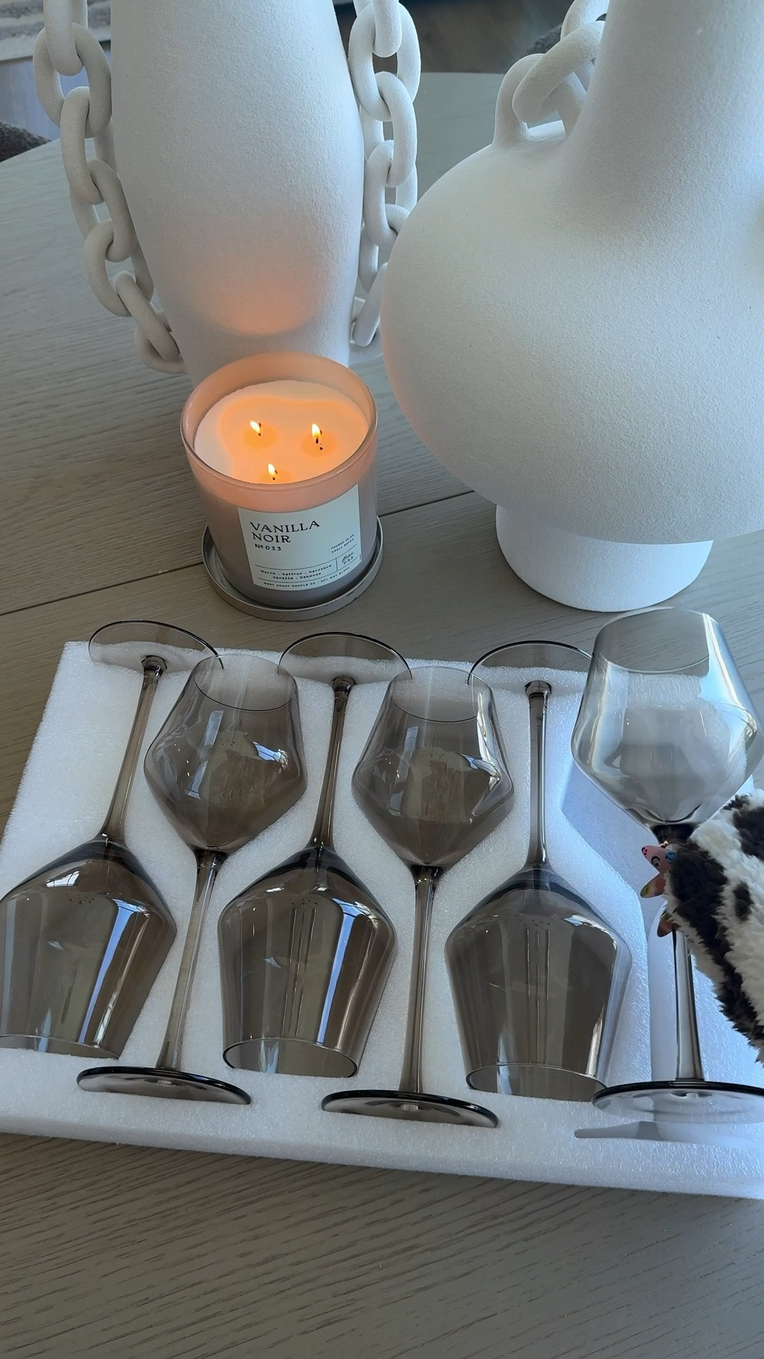 I found the cutest Smoky Amber Brown Neutral wine glasses. They appear grey on camera but in person reflect a light brown 😍🥰

#LTKfindsunder50 #LTKfindsunder100 #LTKhome