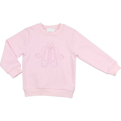 Pink Ballet Slipper Sweatshirt - Shipping Early October | Cecil and Lou