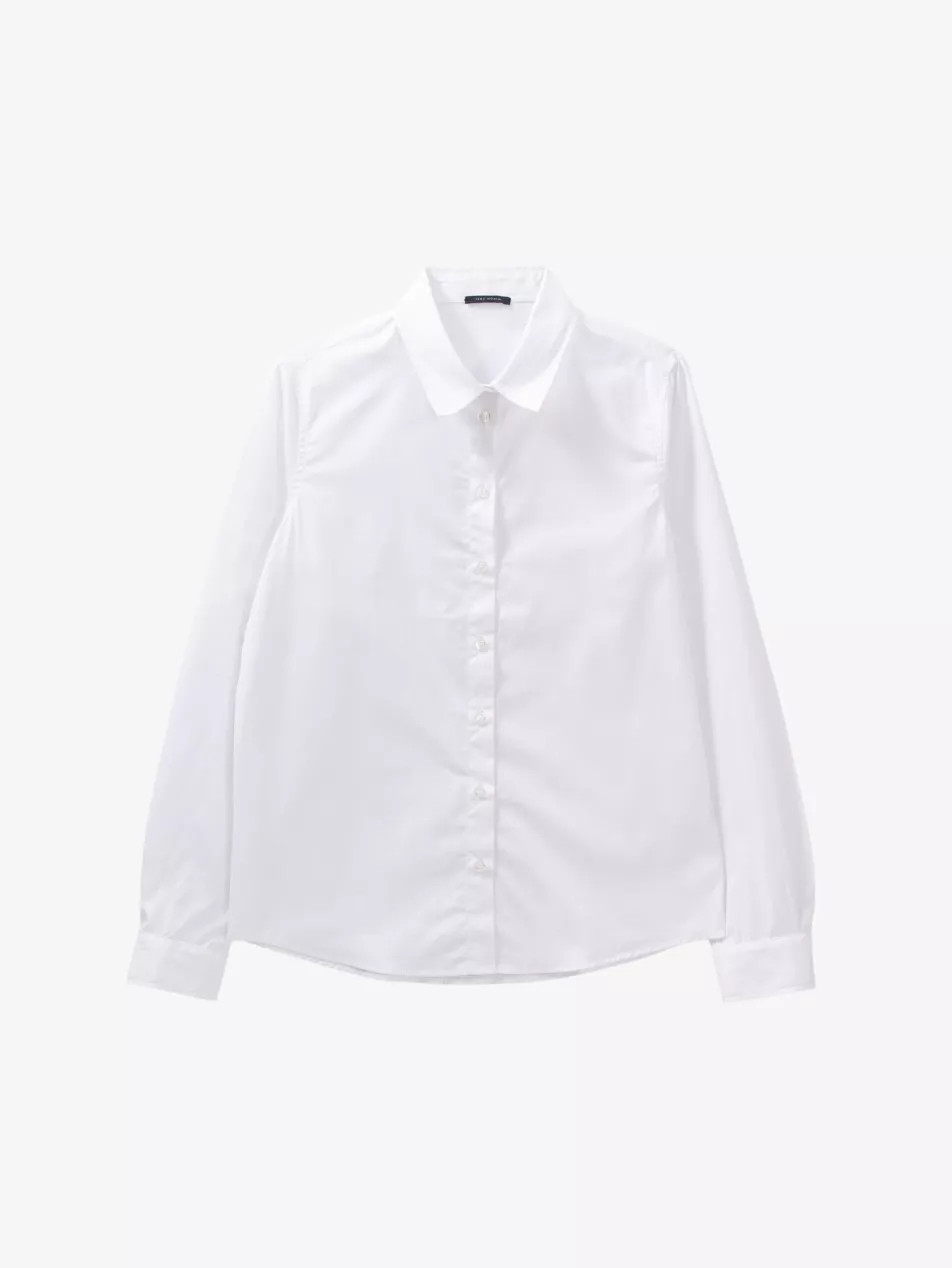 Lightning-embroidered cotton-poplin shirt | Selfridges