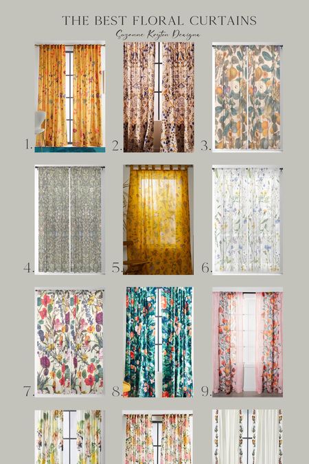 Best floral curtains on the internet! 

#LTKhome #LTKstyletip #LTKsalealert