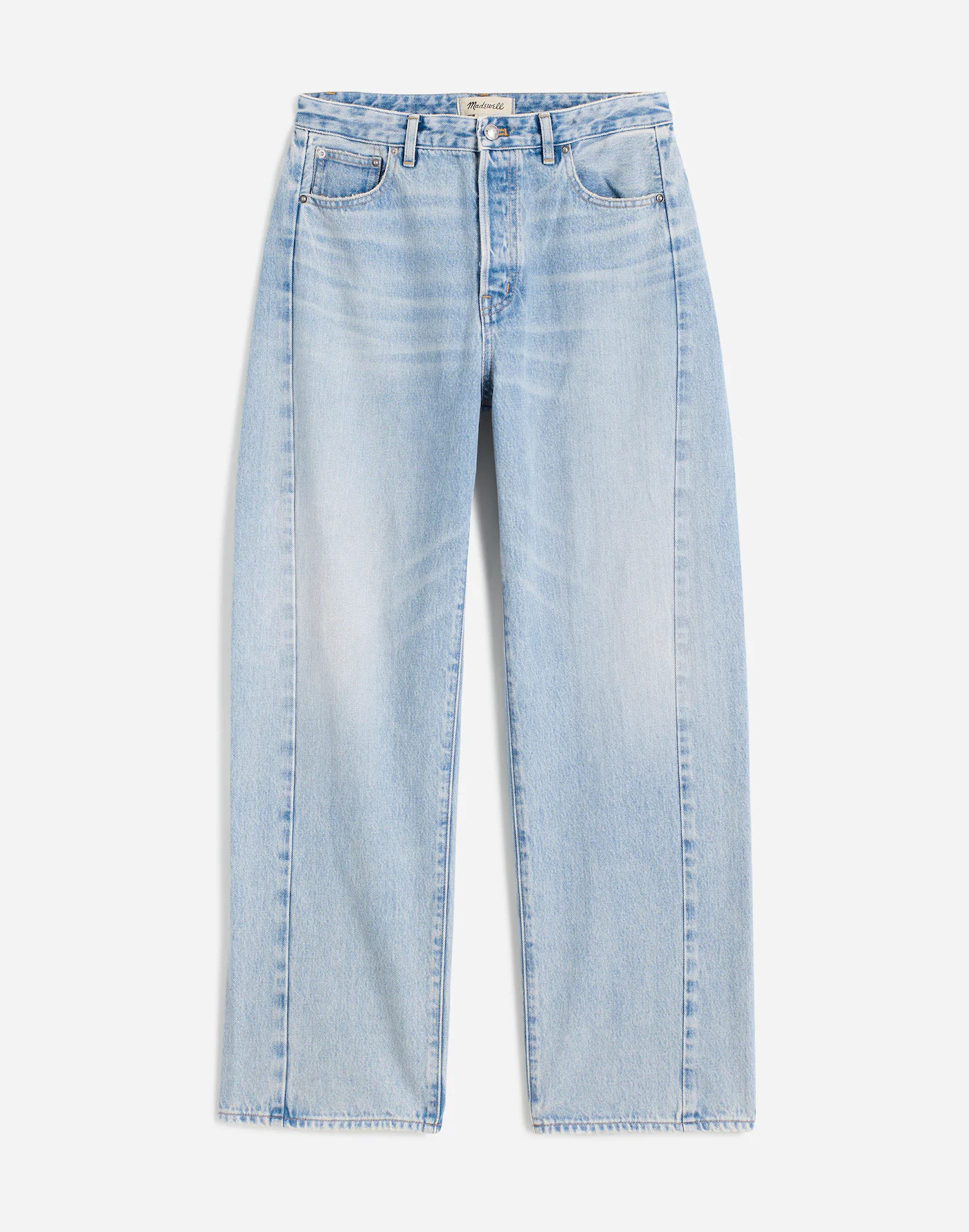The Curvy Pieced Barrel-Leg Jean | Madewell