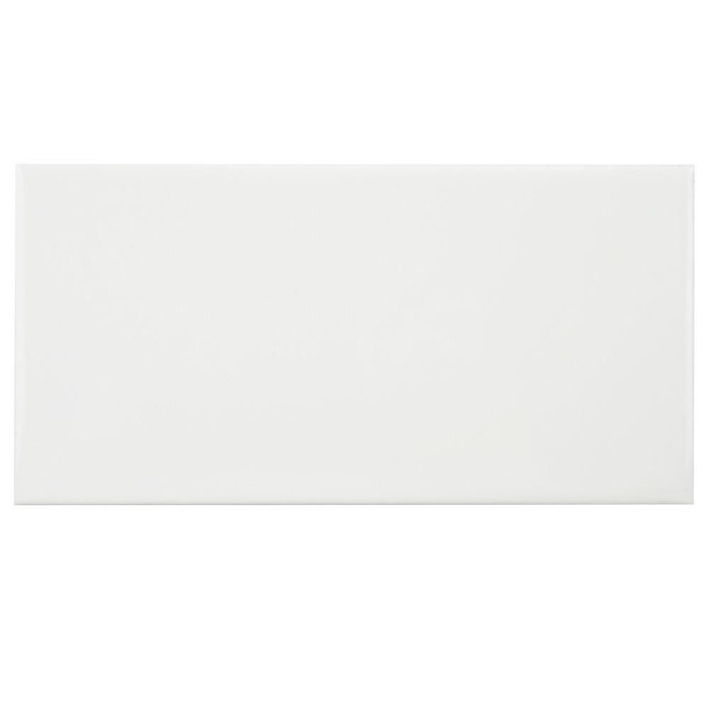 Park Slope Subway Glossy White 3 in. x 6 in. Ceramic Wall Tile (19.18 sq. ft. / case) | The Home Depot
