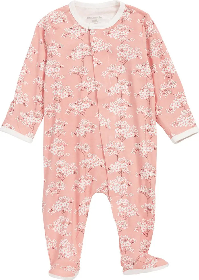 Cherry Blossom Magnetic Footie | Nordstrom