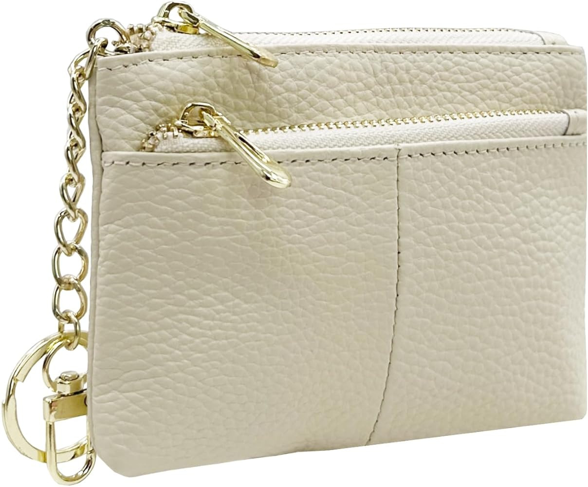 Beurlike Womens RFID Coin Purse Change Wallet Small Leather Card Holder Keychain | Amazon (US)