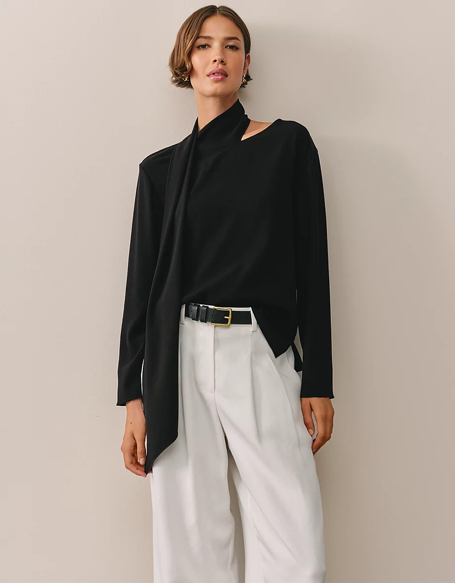 Scarf Detail Top | The White Company UK & ROW