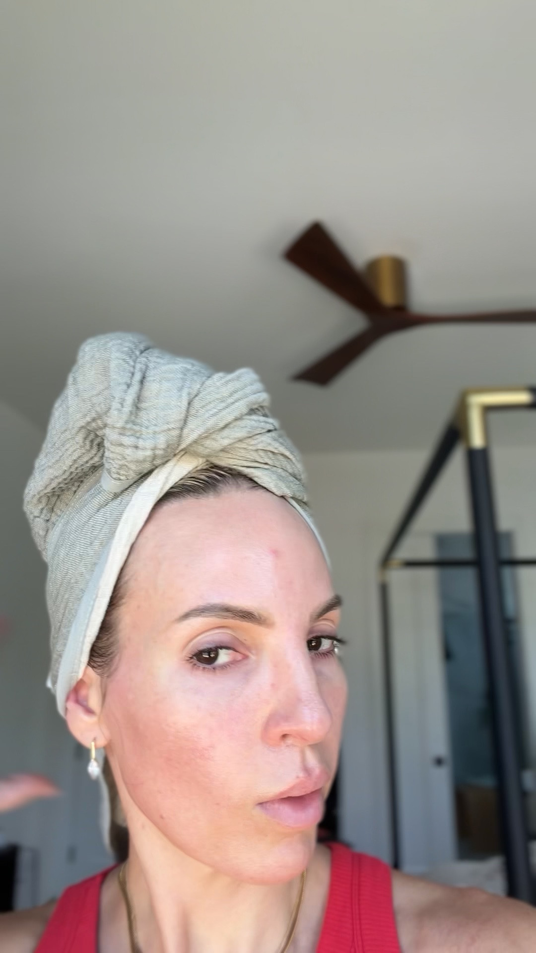 this hair towel is so good. It absorbs a ton of water without me having to rub my hair with a regular towel, so that means less frizz, less pulling on wet hair and my hair dries so much faster. And it actually stays on my head. I have the matching robe too and love it. *ignore my giant forehead pimple that unexpectedly decided to make an appearance 😑￼


@theloomia #sponsored

#LTKOver40 #LTKBeauty #LTKmorningroutine