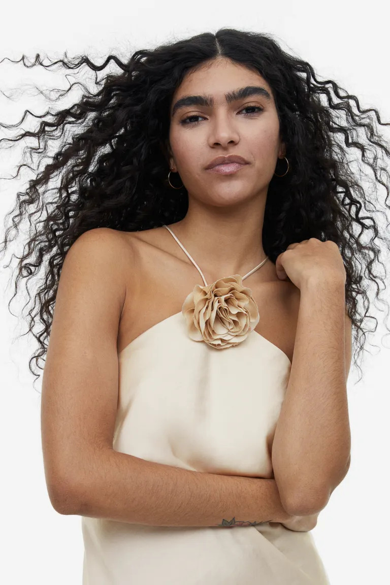 Appliquéd Halterneck Dress | H&M (US + CA)