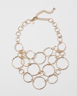 Short Goldtone Multi-Strand Link Necklace | Chico's