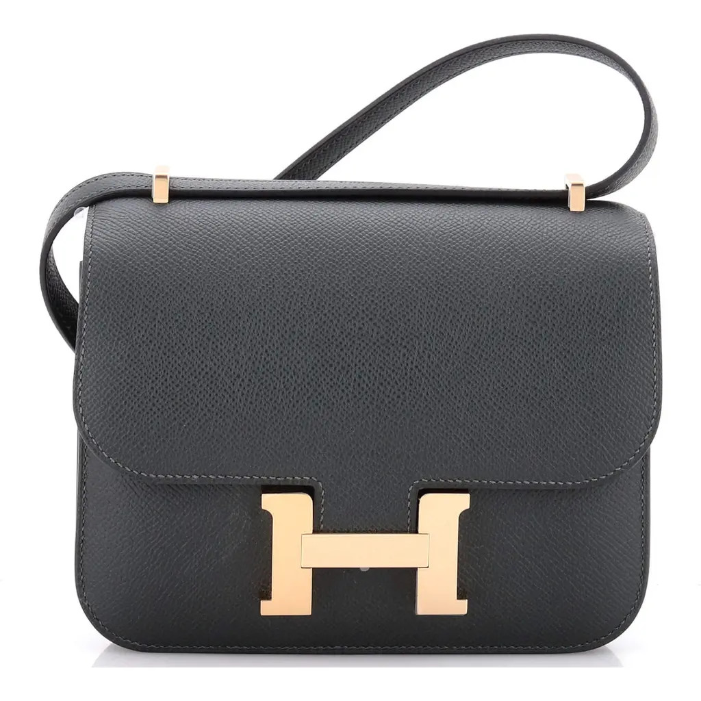 Pre-Owned Hermes Constance NM Bag Epsom 18 in Green at Nordstrom, Size X-Small | Nordstrom