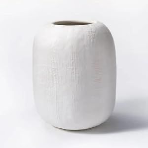 Tall White Textured Stoneware Vase- Threshold Designed with Studio McGee | Amazon (US)
