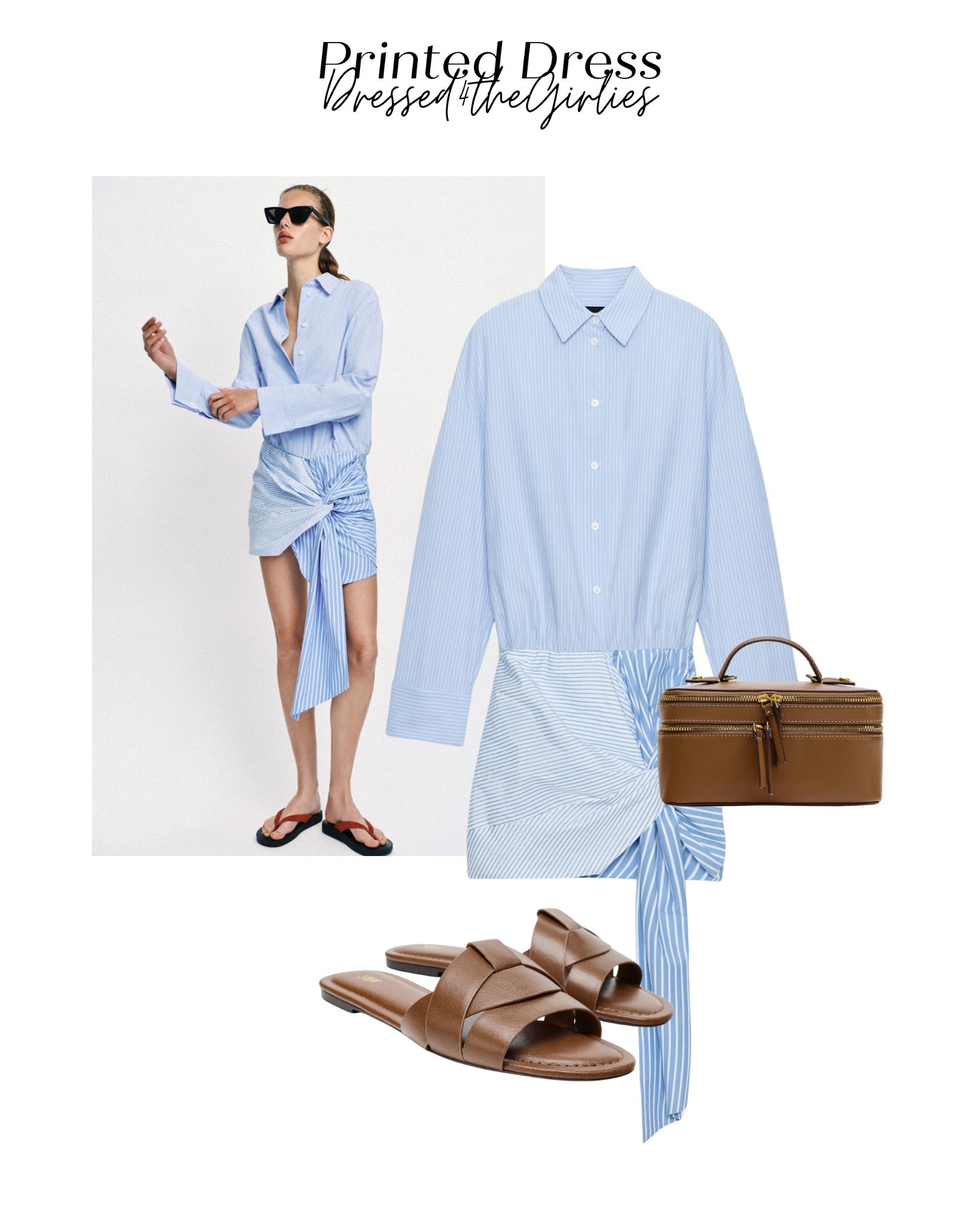 Printed shirt dress🩵

#LTKuk #LTKeurope #LTKtravel