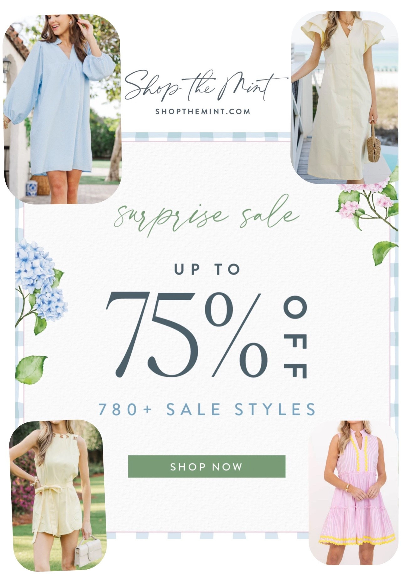 Mint Julep has a surprise sale happening! This includes new arrivals!! Get great deals through 4/25! They have children’s items too so check those out as well! 

#LTKKids #LTKSeasonal #LTKSaleAlert