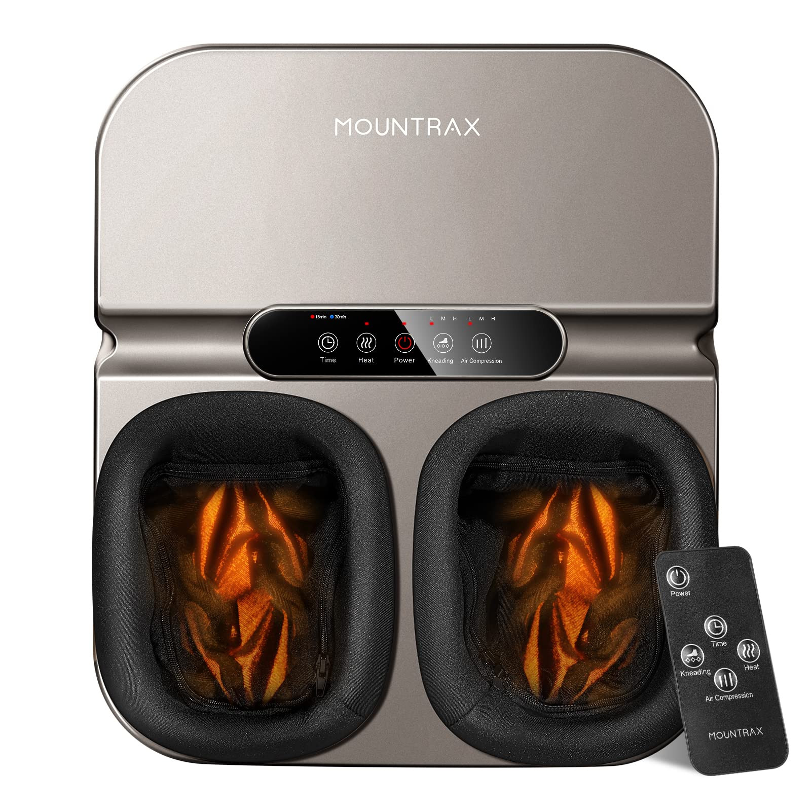 Mountrax Foot Massager Machine with Heat, Gifts for Men Women, Foot Massager for Plantar Fasciitis a | Amazon (US)