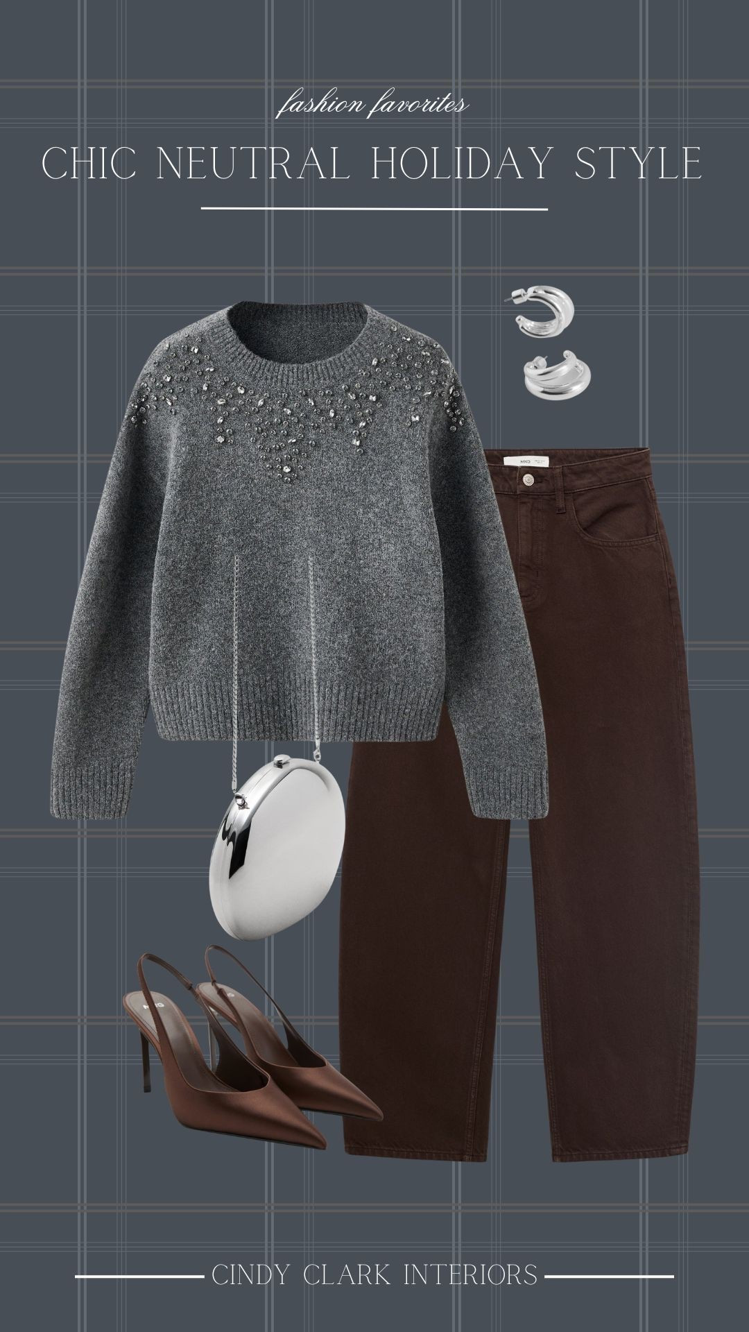 I love the look of a dark grey and brown paired together! If you’re needing a holiday outfit that’s a little more casual but still dressed up, I’m loving these Mango finds! 

#LTKootd #LTKHoliday