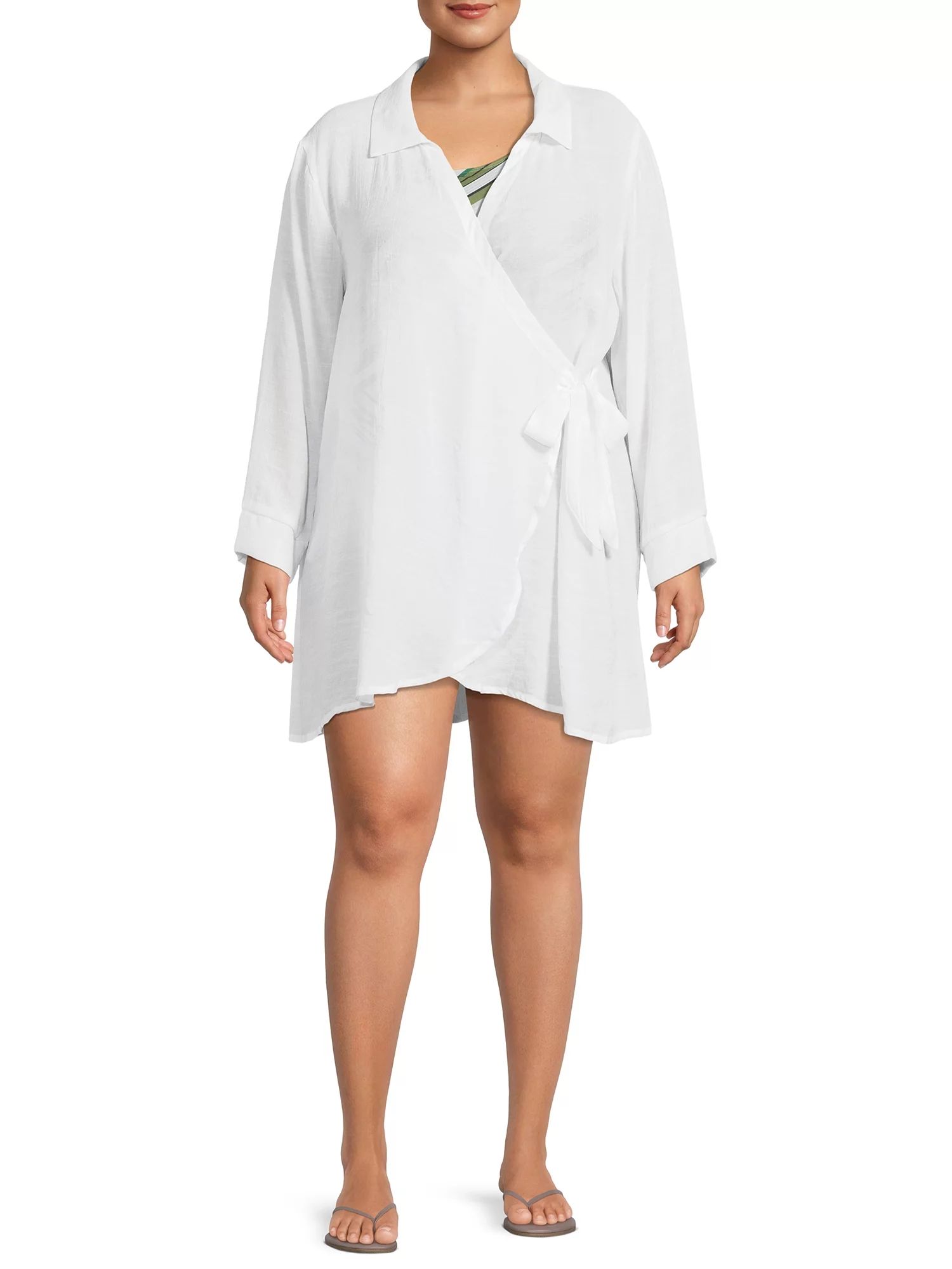 Time and Tru Women's and Women's Plus Cover Up Jacket - Walmart.com | Walmart (US)