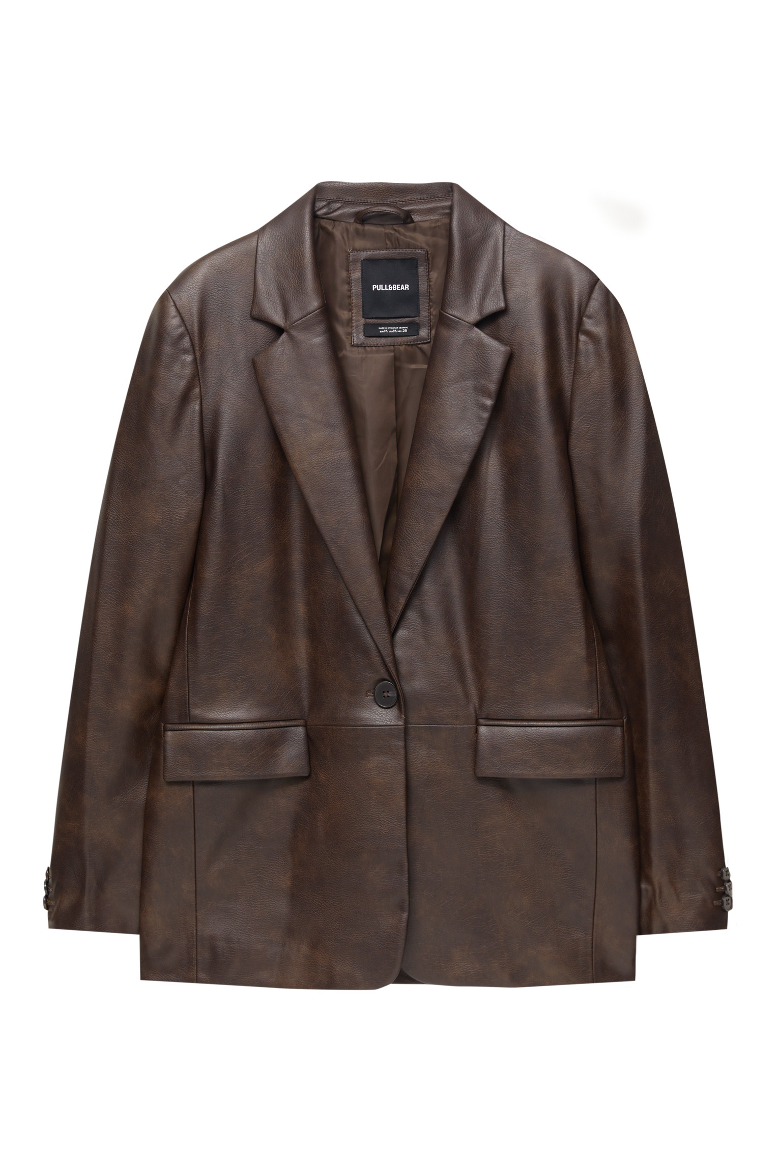 FAUX LEATHER BLAZER | PULL and BEAR UK