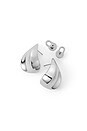Jenny Bird Small Margeaux Puff Earrings in Metallic Silver. | Revolve Clothing (Global)
