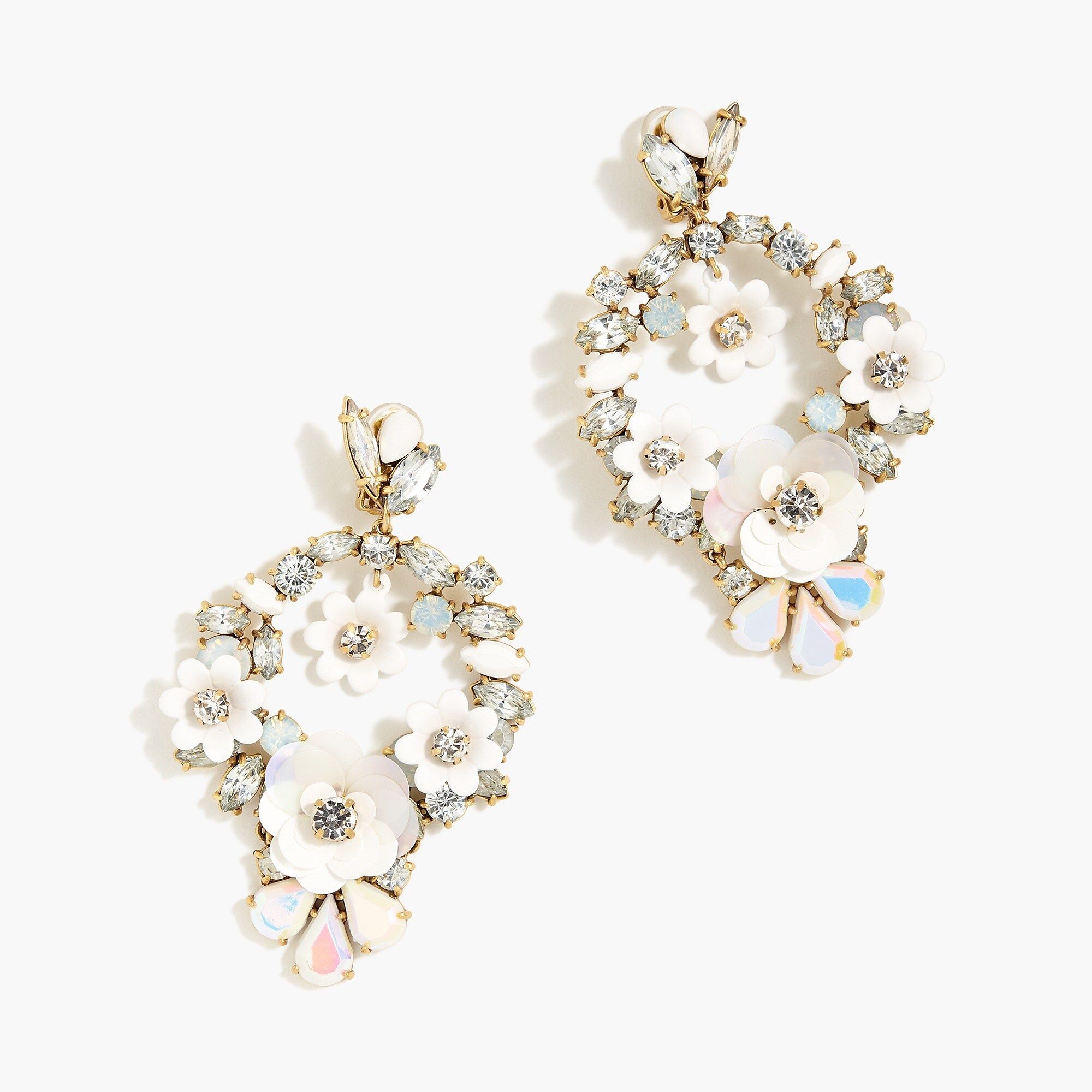 Floral statement earrings | J.Crew US