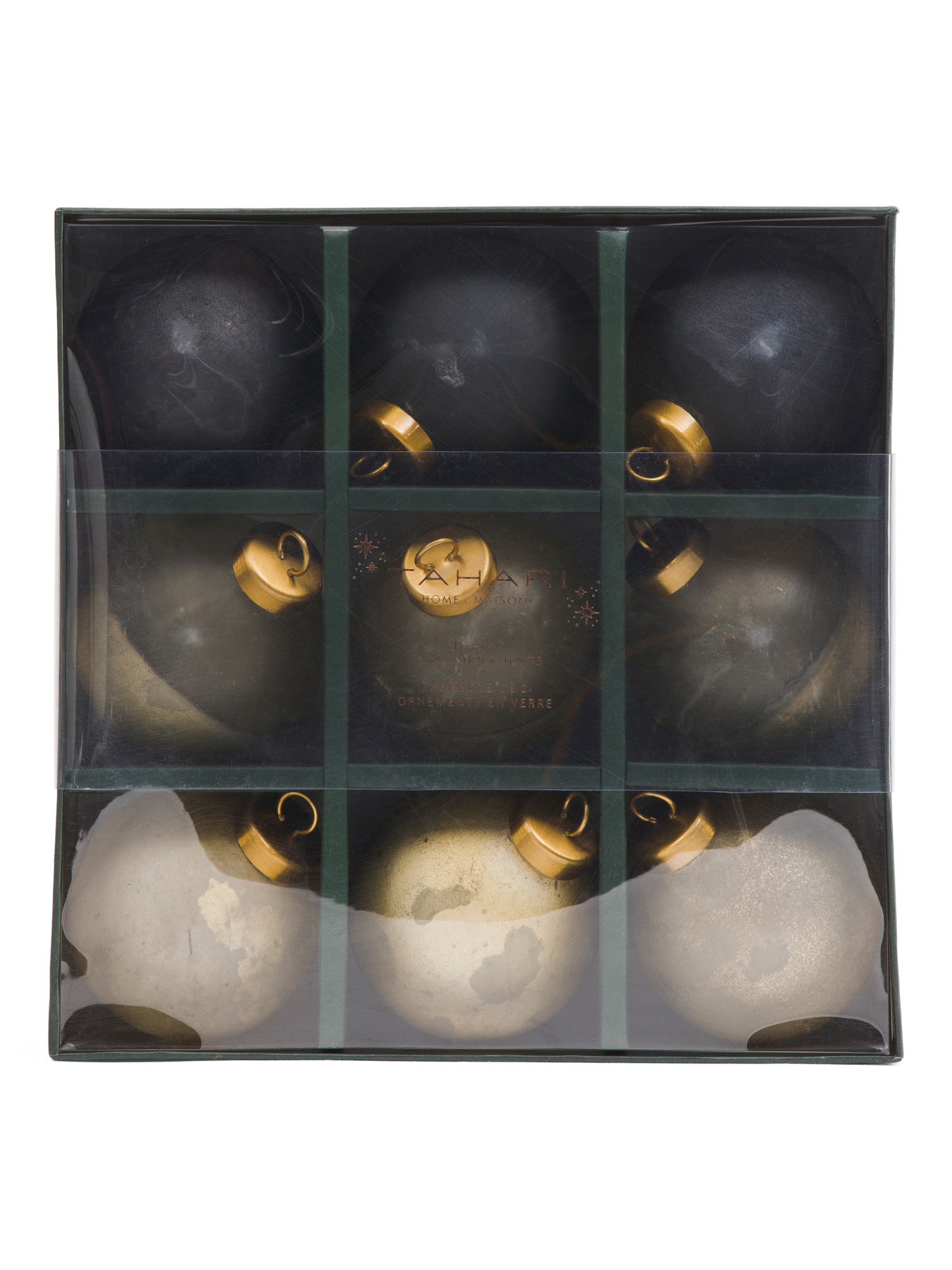 Set Of 9 Glass Ornaments | TJ Maxx