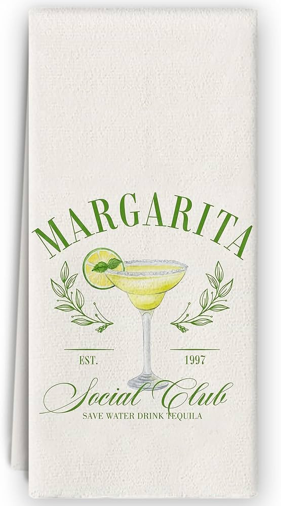 Margarita Tequila Dish Towels - Margarita Lover Gifts, Tequila Gifts, Margarita Gifts, Cocktail M... | Amazon (US)
