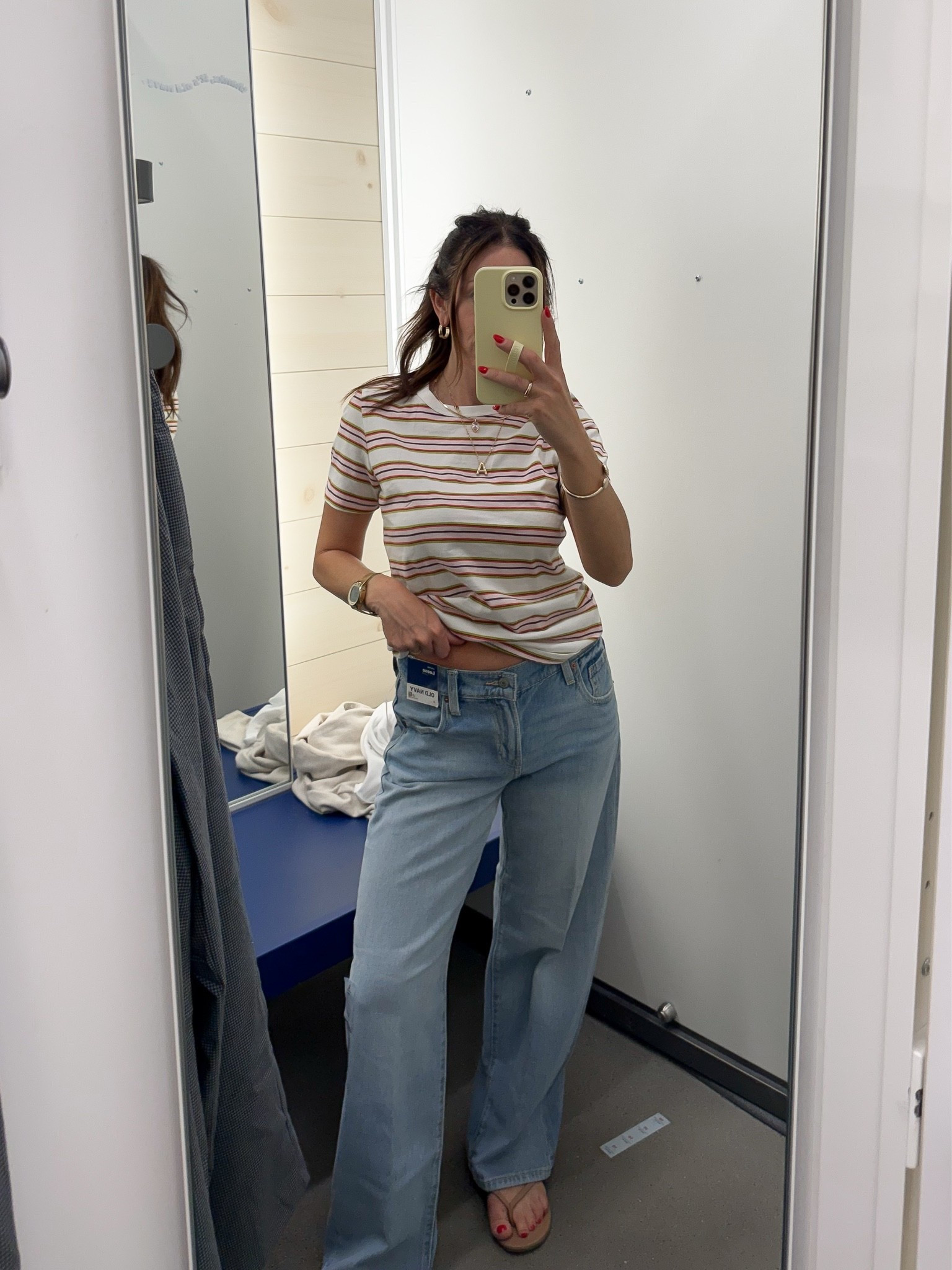 50% off Old Navy today. I wear the low rise loose in size 2 and XS in top. Old Navy style

#LTKootd #LTKSaleAlert #LTKSeasonal