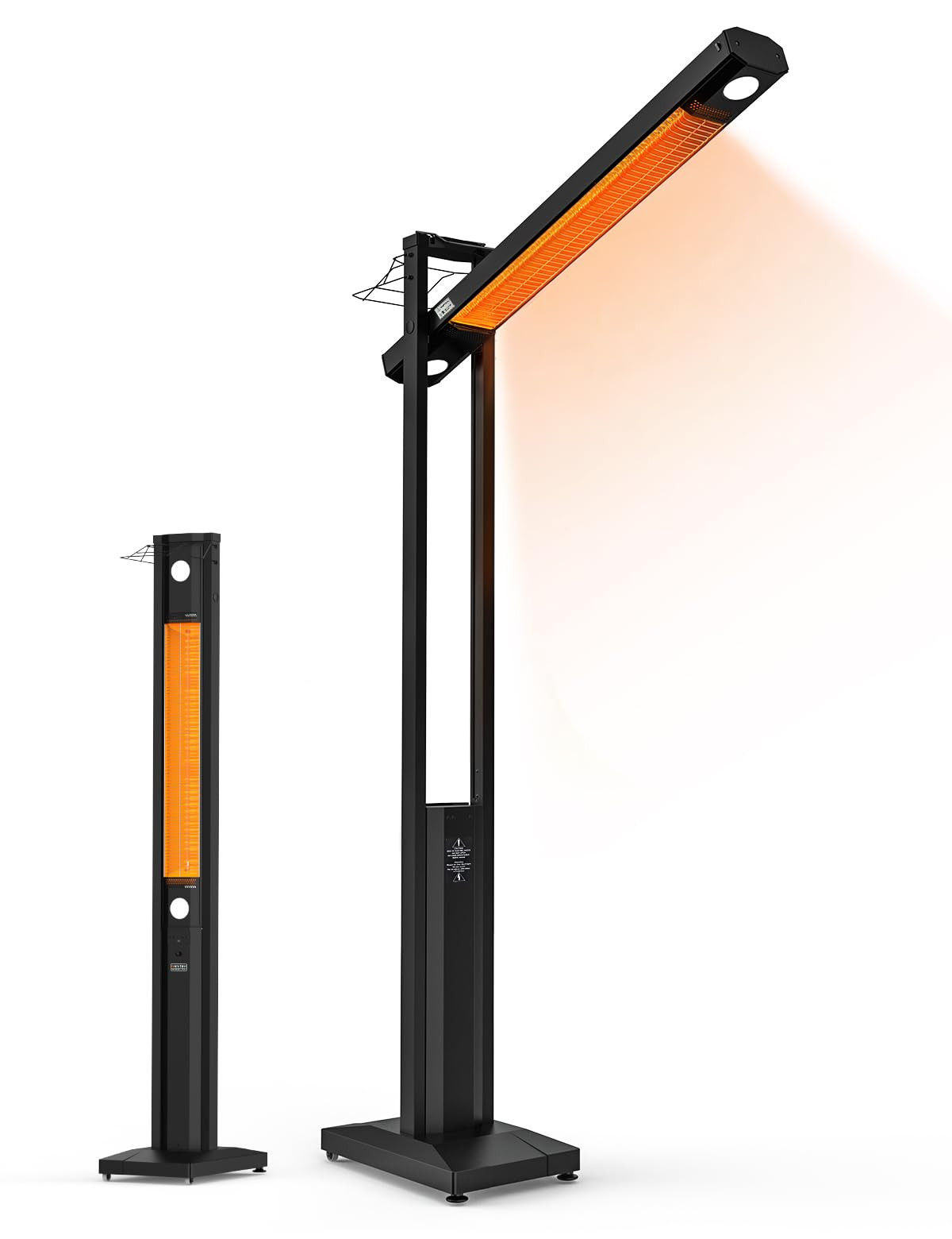 onlyfire FlexRay Heater - 80" Electric Infrared Patio Heater for Indoor & Outdoor Use, Freestanding Heater with Magnetic Remote & Cover, 3 Heat Modes + Light Mode,1500W, Overheat & Tip-Over Protection | Amazon (US)
