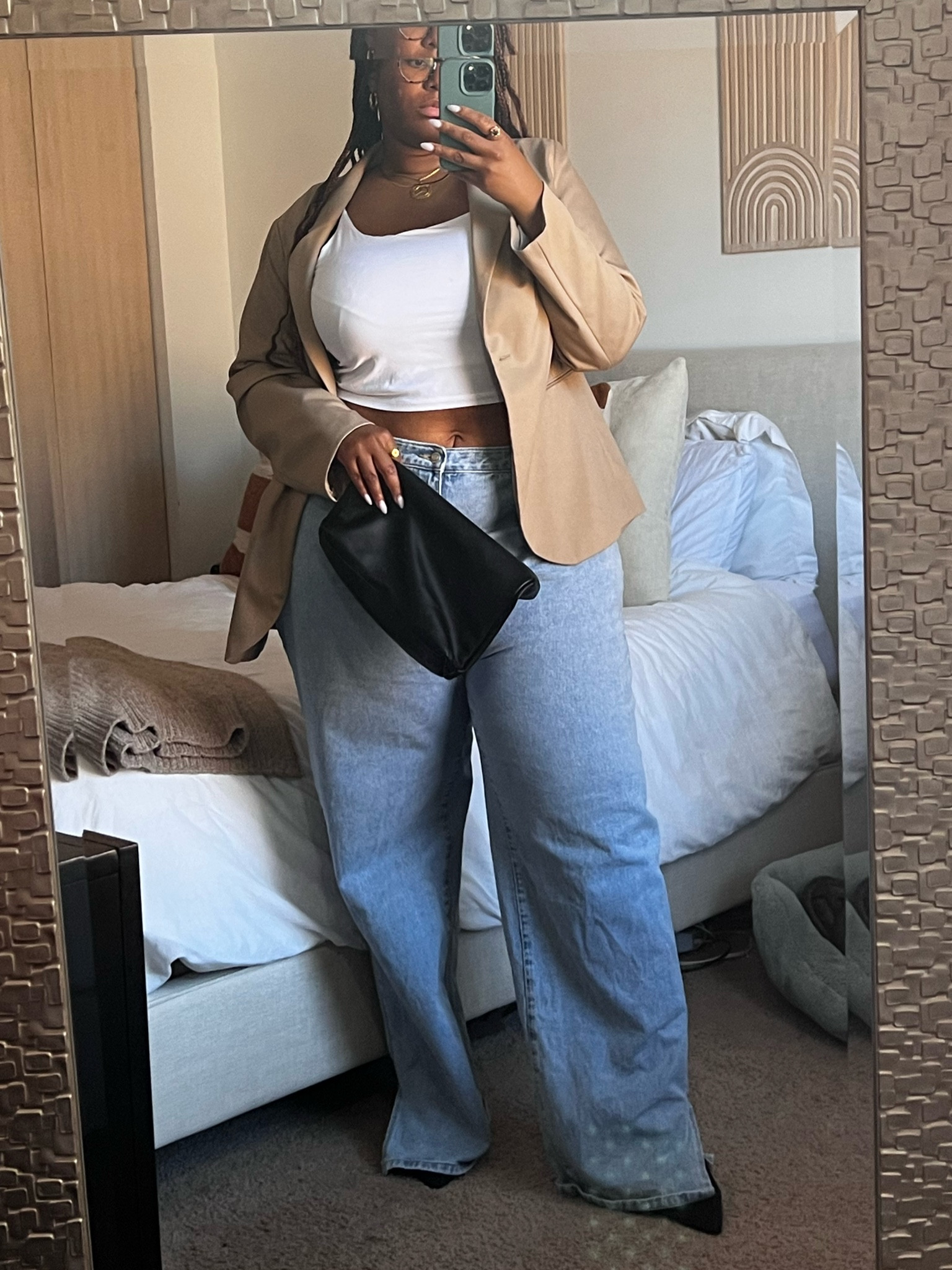 Plus size fall transition outfits, blazer, denim, plus size denim,sling back heels, pointed toe heels 

#LTKplussize #LTKmidsize #LTKstyletip