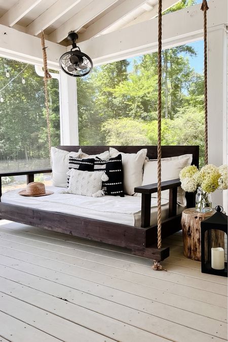 Screened in porch decor! 
Affordable outdoor throw pillows from Walmart! 

#LTKhome #LTKstyletip #LTKunder50
