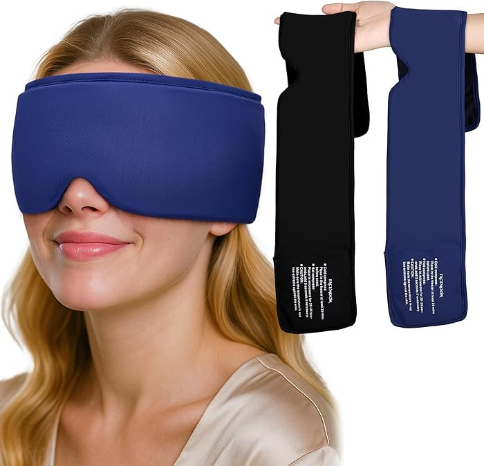 FACEMOON Ice Cold Packs for Eye Compress: Cooling Relief for Puffy Eyes Headache Migraines Stye D... | Amazon (US)