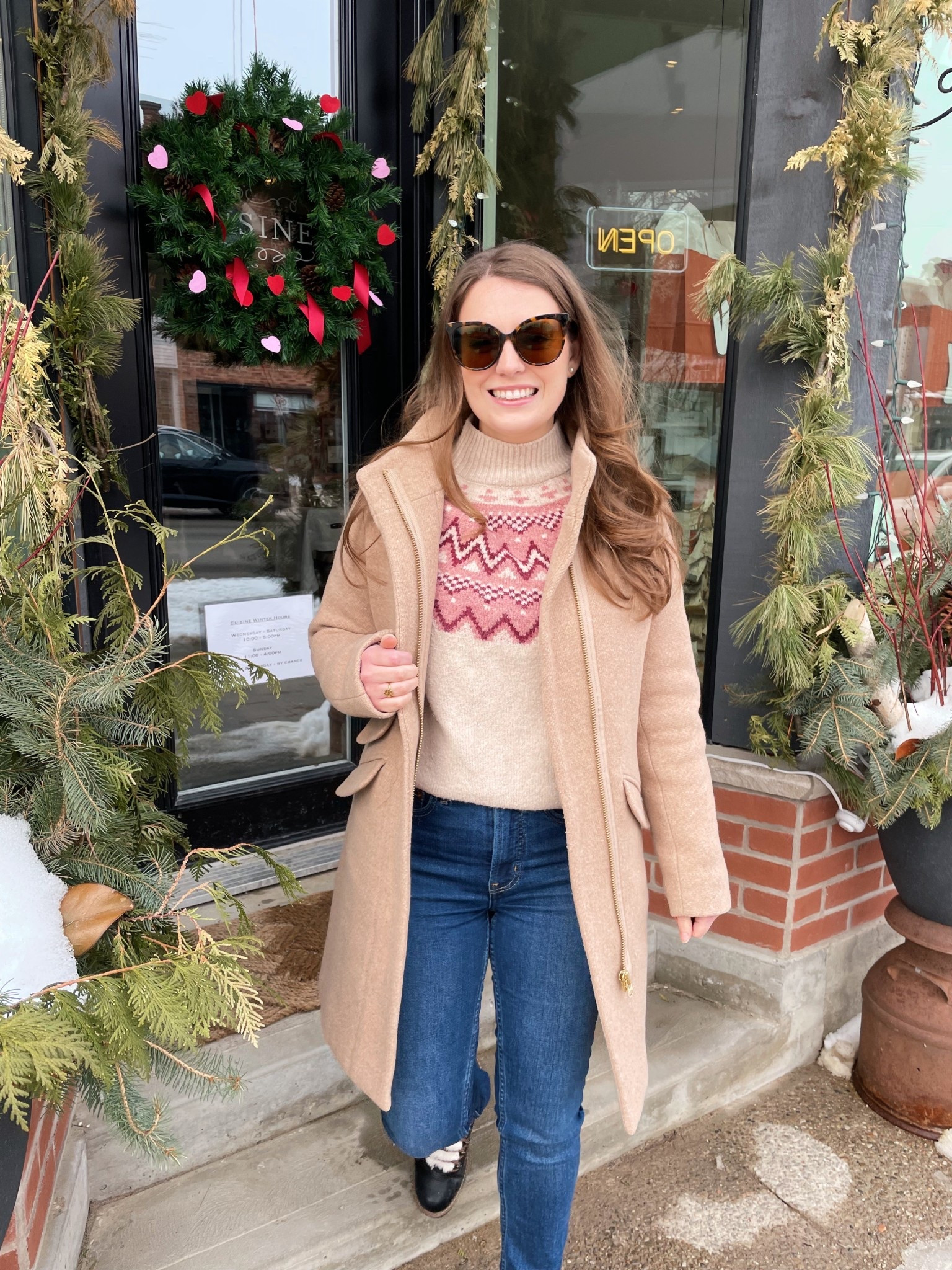 Stepping out in my favourite @jcrew coat and the cutest fairisle sweater! ❄️

#LTKPetite #LTKSaleAlert #LTKootd
