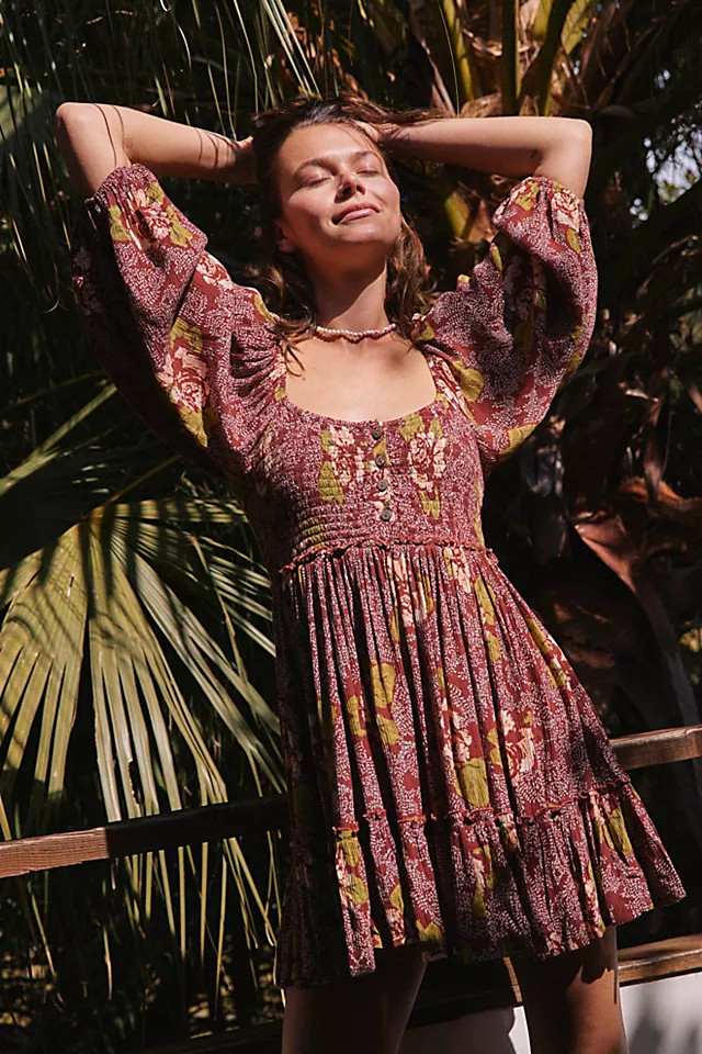 Summer Picnic Printed Mini Dress | Free People (Global - UK&FR Excluded)