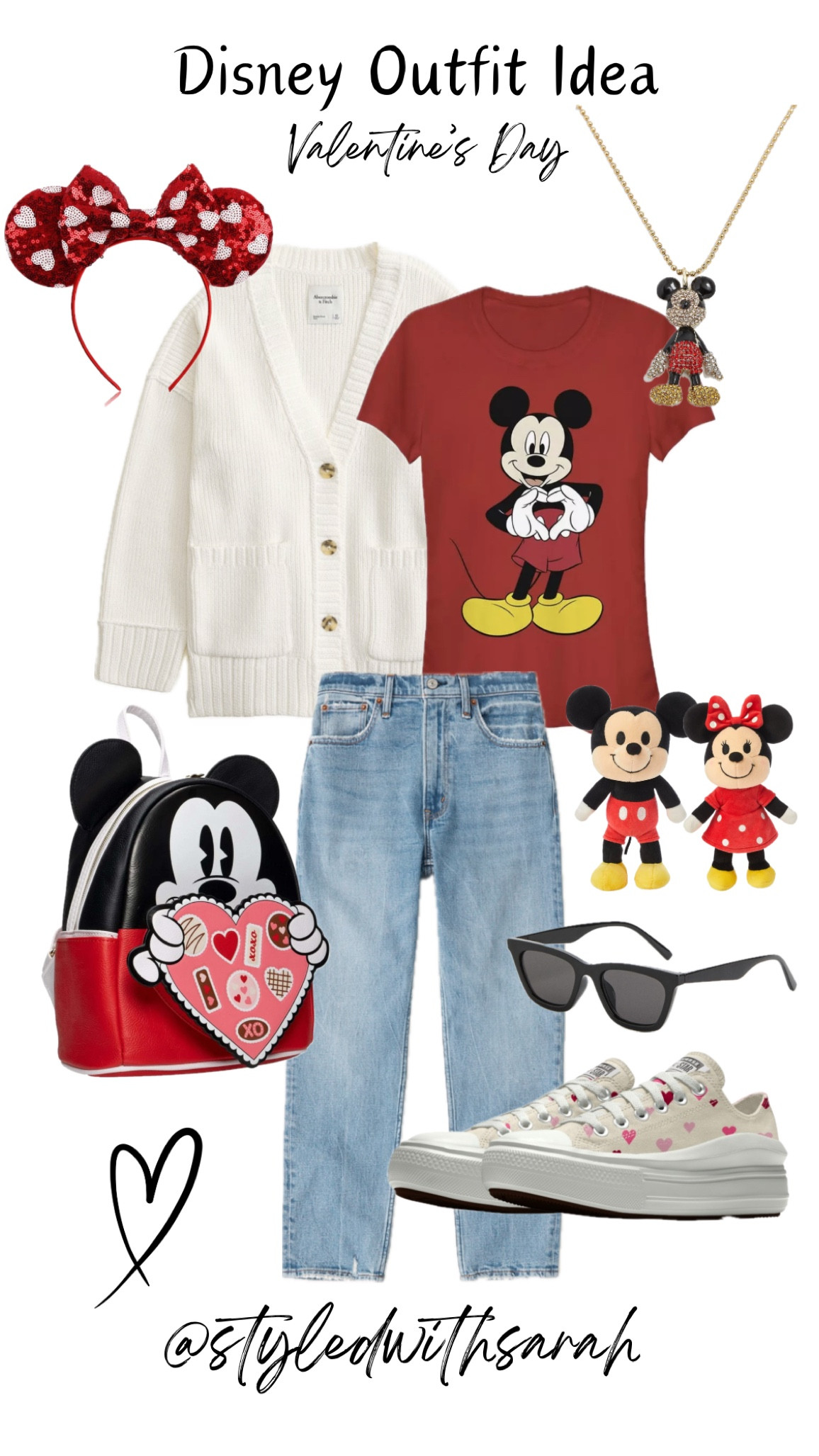 Valentines Day Outfit inspo for Disney! 🐭 ❤️ #disneyootd #disneyoutfitinspo

#LTKfindsunder50 #LTKstyletip #LTKfindsunder100