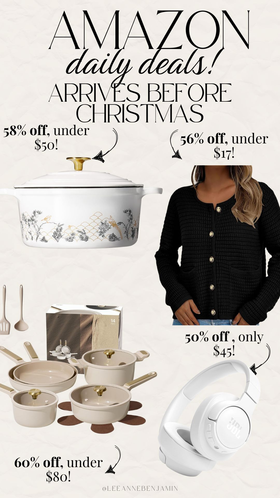 Todays daily deals from Amazon- these all arrive before Christmas! 

 #LTKGiftGuide #LTKHoliday #LTKSaleAlert