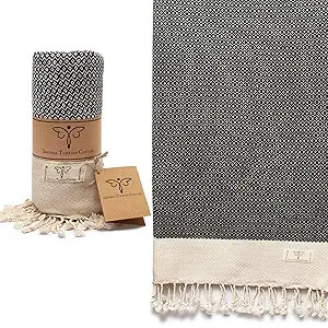 Amazon.com: Smyrna Vintage Series Original Turkish Beach Towel | 100% Cotton, Prewashed, 37 x 71 ... | Amazon (US)