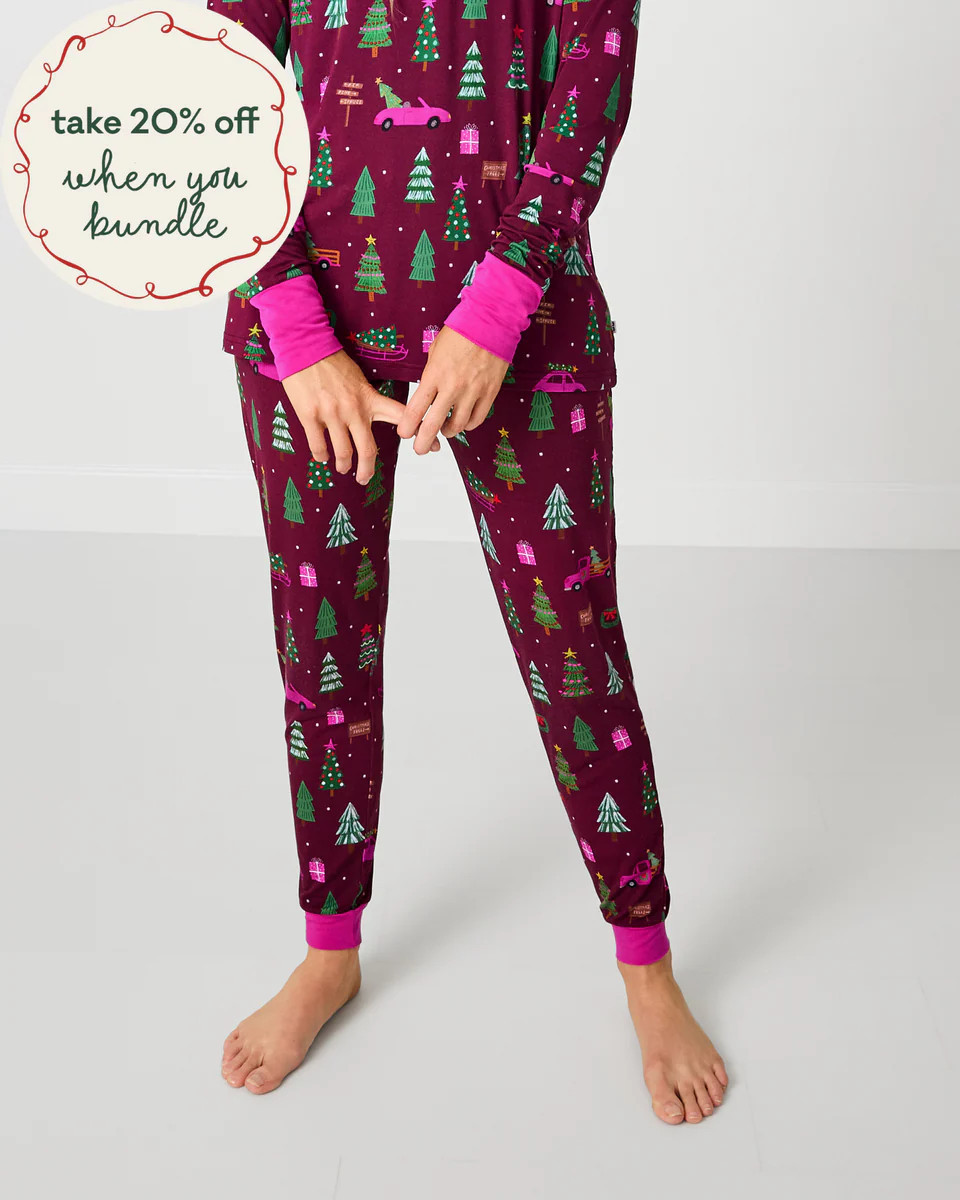 Cranberry Tree Traffic Women's Pajama Pants | Little Sleepies