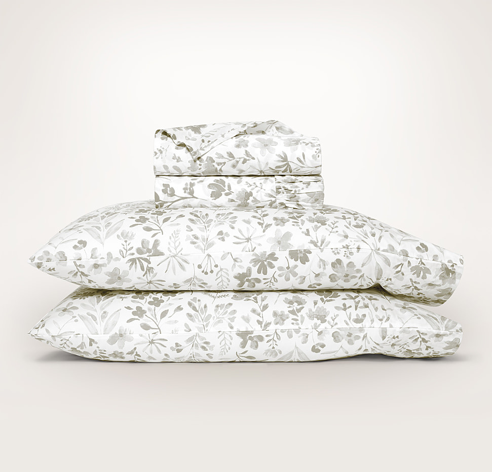Pewter Signature Botanical Sheet Set | Boll & Branch
