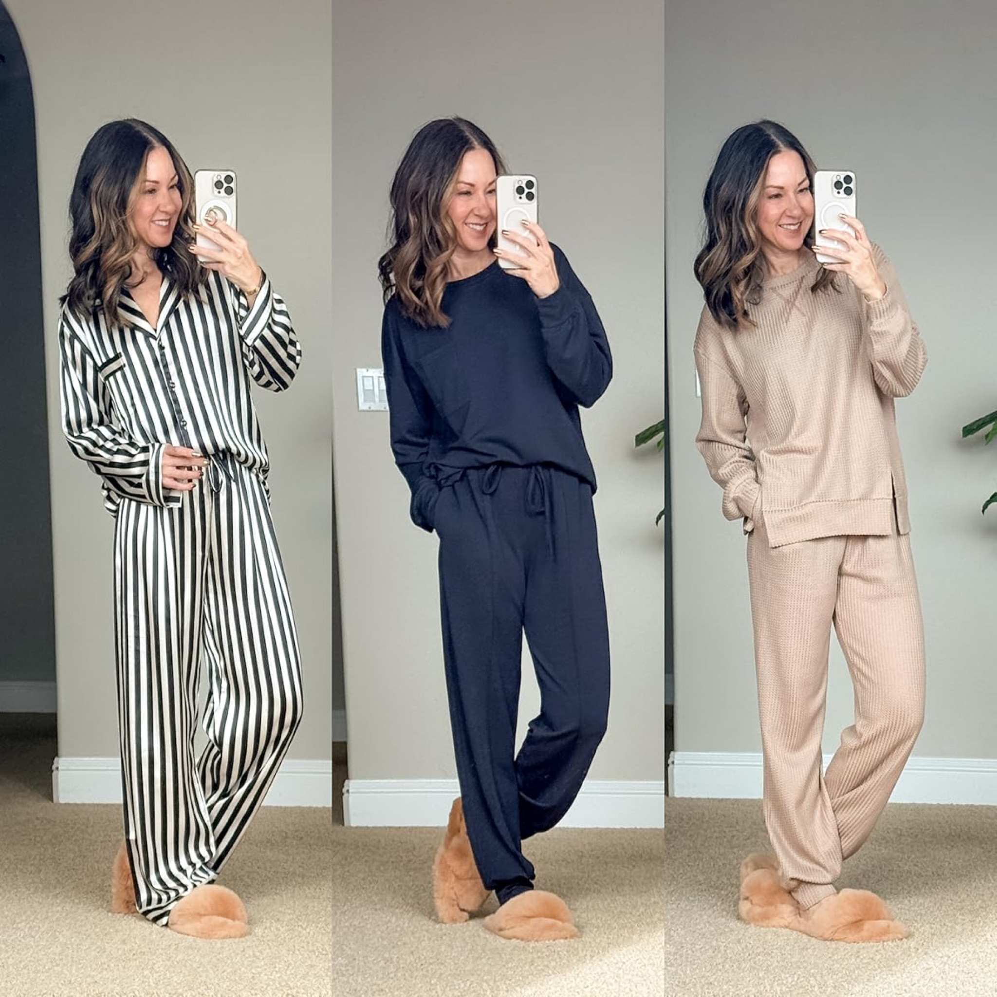 Cozy Loungewear

For reference: I’m 5’1”, 110lbs
Wearing size small in all
These all run true to size. They’re a little big on me because I’m truly an XS.

Loungewear  outfits  easy outfits  fall outfits  pajamas  cozy outfits  striped pajamas  sweaters  pants  mom outfits  everyday outfits  gifts for her  pjs  holiday pajamas  EverydayHolly

#LTKStyleTip #LTKOver40 #LTKFindsUnder50