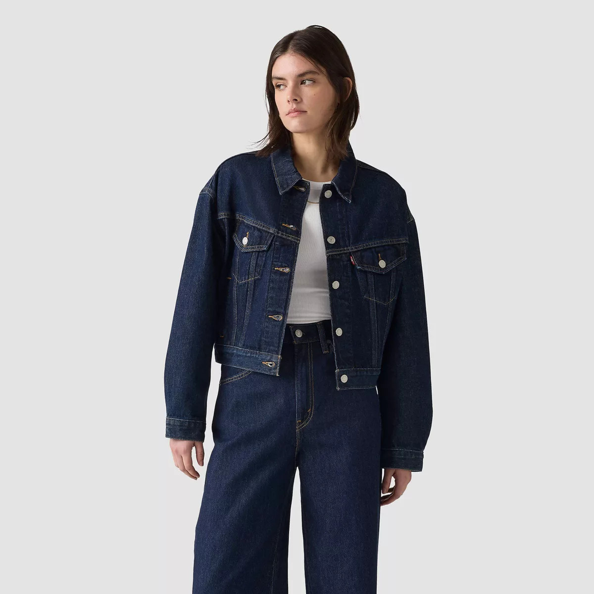 Levi's® Women's Shrunken 90's Trucker Jacket - Shaded View | Target