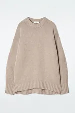 CHUNKY PURE CASHMERE CREW-NECK JUMPER | COS UK