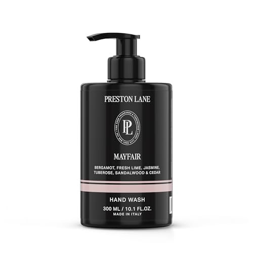 Preston Lane Luxury Hand Wash, Mayfair Scent | Hydrating and Nourishing Formula with Organic Oils, Active Kiwi and Apple Water, and Vegetable Glycerin | Gentle Cleansing, Vegan and Cruelty Free | Amazon (US)