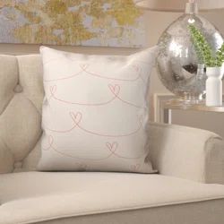 House of Hampton Claycomb Simple Heart Pattern Throw Pillow | Wayfair | Wayfair North America