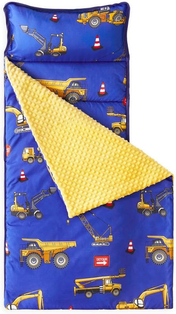 Wake In Cloud - Toddler Nap Mat with Pillow and Minky Fleece Blanket, for Kids Boys Girls in Dayc... | Amazon (US)