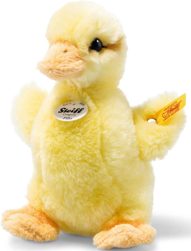 Steiff USA Yellow Pilla Duckling Plush Toy, 5.5” x 5.1” x 3.5” – Cuddly Duck Toy, Airbrus... | Amazon (US)