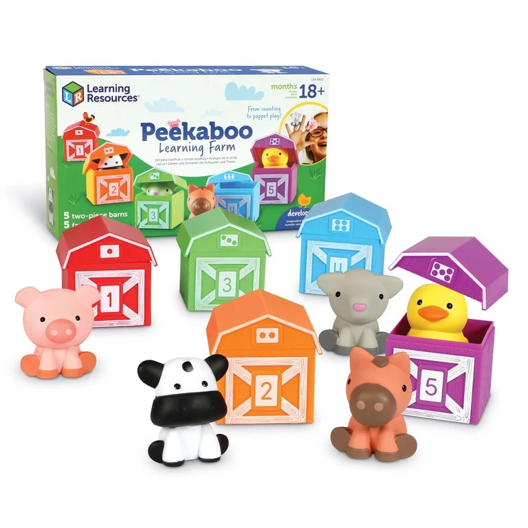 Learning Resources Peekaboo Learning Farm - Toddler Toys Activities, Ages 18 Months and Up | Walmart (US)