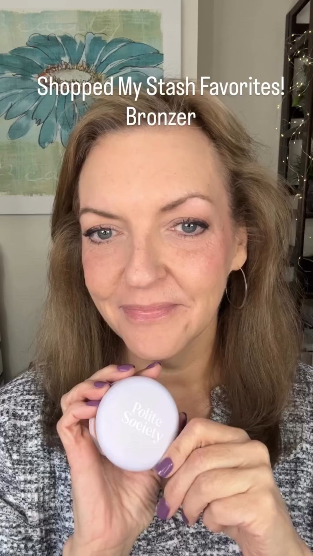 Shopped My Stash Favorites! Bronzer ✨ Today’s must-have is the @politesocietybeauty Cabana Club Bronzer 🤎 A total win for mature skin makeup and women over 50 & 60! This bronzer blends like a dream, never looks dry or cakey, and is perfectly buildable for a soft glow or bronzed glam ☀️ It lasts all day and smooths beautifully over mature skin. If you love quick, easy makeup that looks natural and age-friendly, this one deserves a spot in your stash ✨

#matureskinmakeup #makeupover50 #easymakeup #politesociety

#LTKOver40 #LTKgrwm #LTKBeauty