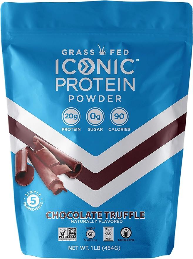 Iconic Protein Powder, Chocolate Truffle, 1 Lb (17 Serving) | Sugar Free, Low Carb Protein Shake ... | Amazon (US)