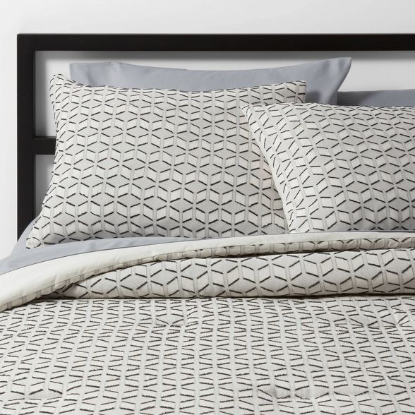 Cream Clipped Geometric Comforter Set - Project 62™ + Nate Berkus™ | Target